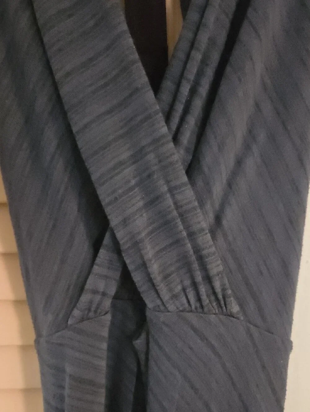 Free People Backless Maxi Dress in Navy Blue Stripe Pattern - Picture 13 of 14